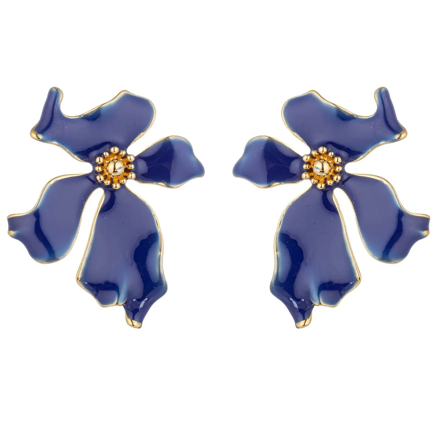 Blue Flower Earring