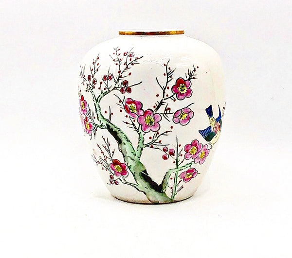 Vintage Cherry Blossom Vase