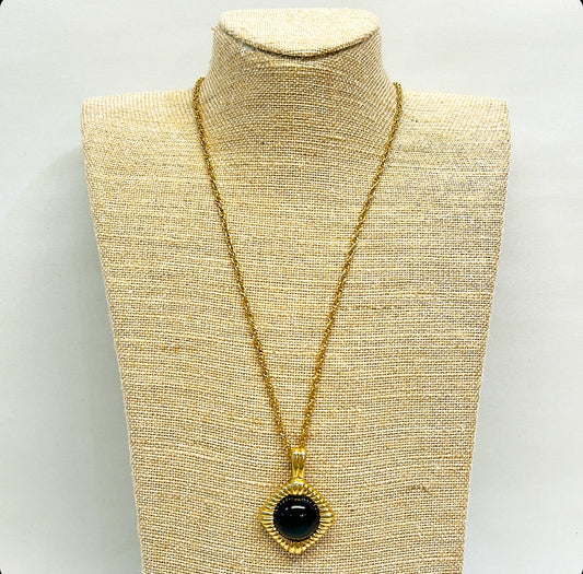 Vintage signed KJL pendant necklace.