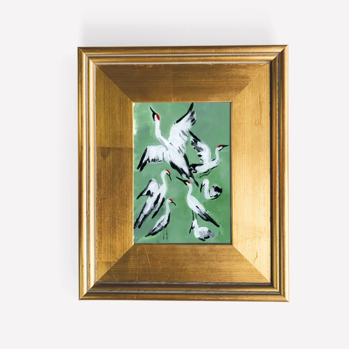 Hand Paint Crane Painting - Painting 8x10