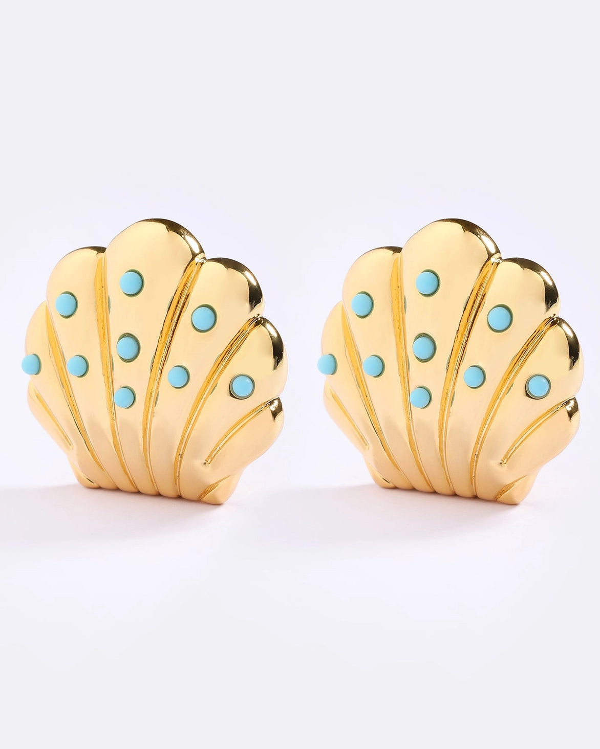 Turquoise Shell Earrings