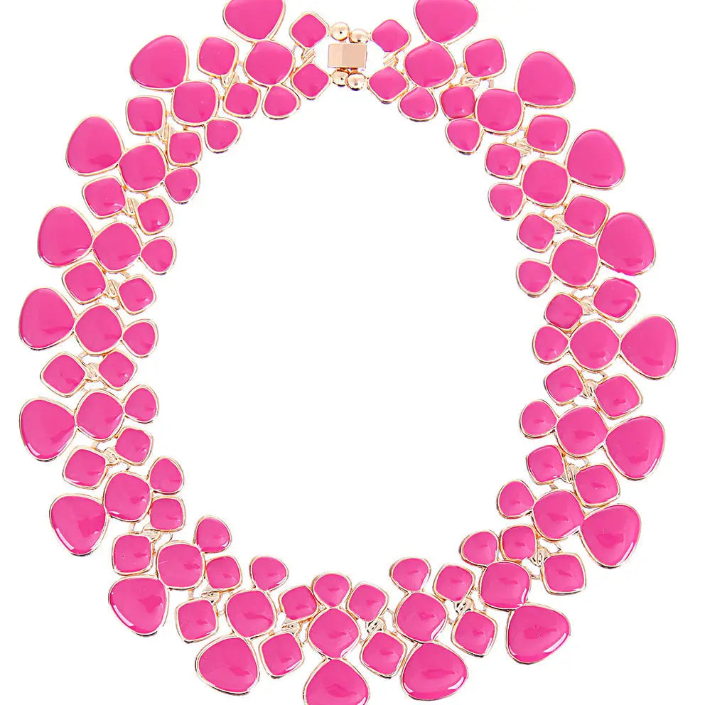 Pink Collar Necklace
