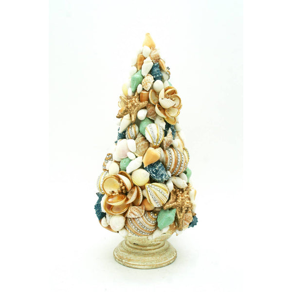 Blue Jeweled Seashell Tree