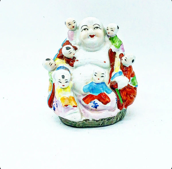 Chinoiserie Budha w/ Children Figure