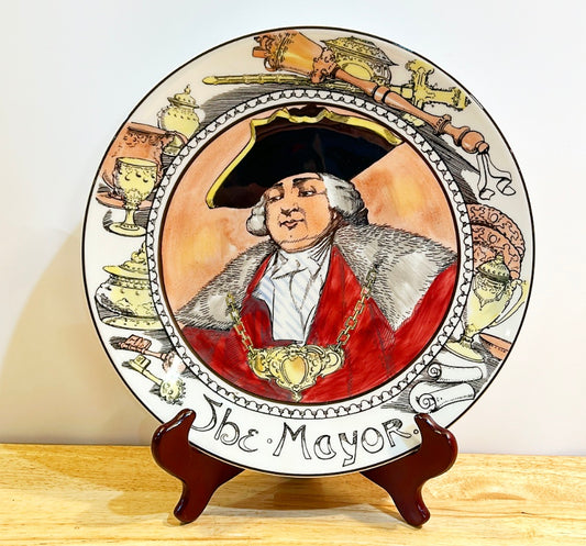 Vintage signed Royal Doulton The Mayor decorative plate