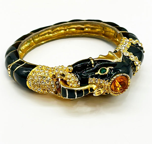 Fabulous vintage elephant statement bracelet.