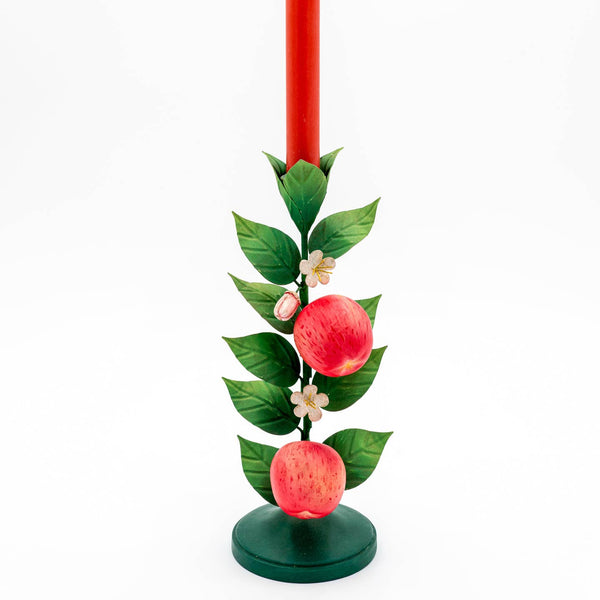 Apple Fruit Fall Candle Holder - Pair