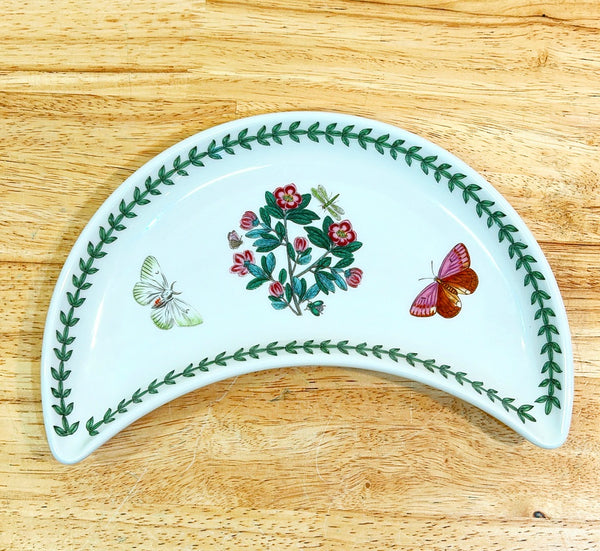 Crescent shaped salad plate by Portmeirion