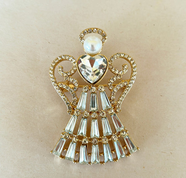 Vintage Napier Christmas angel brooch. Parker Kennedy