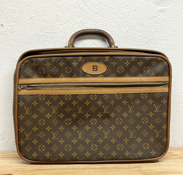 Vintage Louis Vuitton travel mini suite case with B monogram.