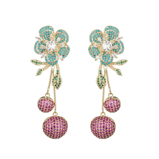 Spring Bloom Drop Earrings