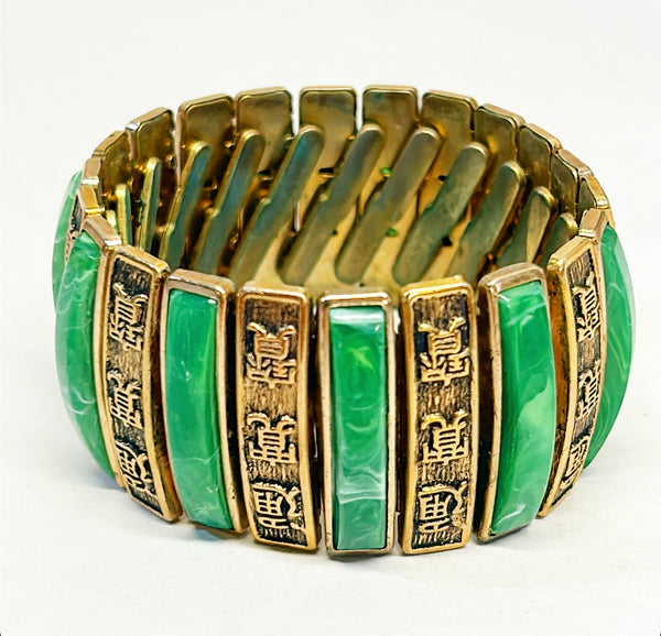 Mid-Century Modern Asian style bracelet from the late 1960s.