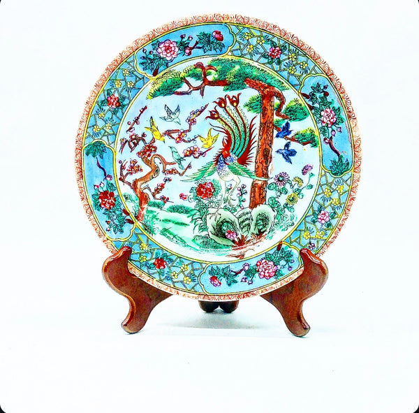 Vintage Decorative Chinoiserie Plate