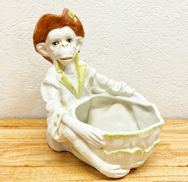1960s vintage stamped made in Italy monkey planter.