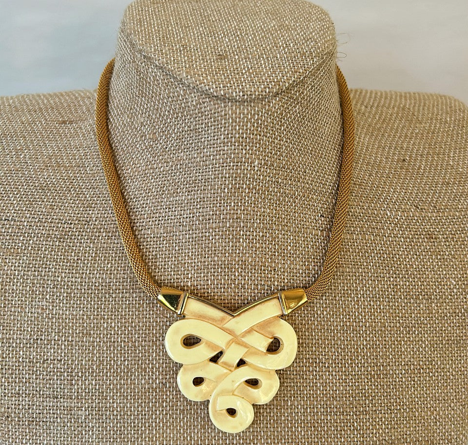 Rare signed Givenchy 1970s designer necklace