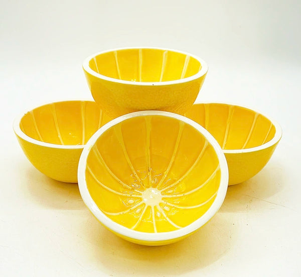 Set of 4 vintage grapefruit bowls by Stafford Japan.