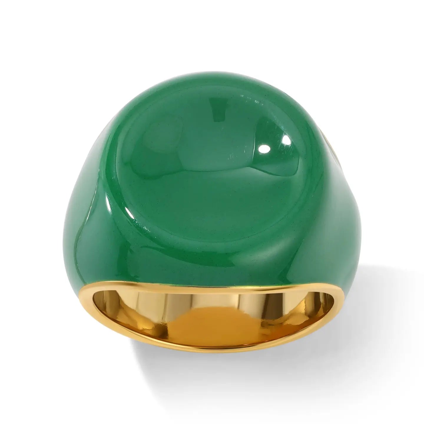 Blod Enamel Ring - Size 7