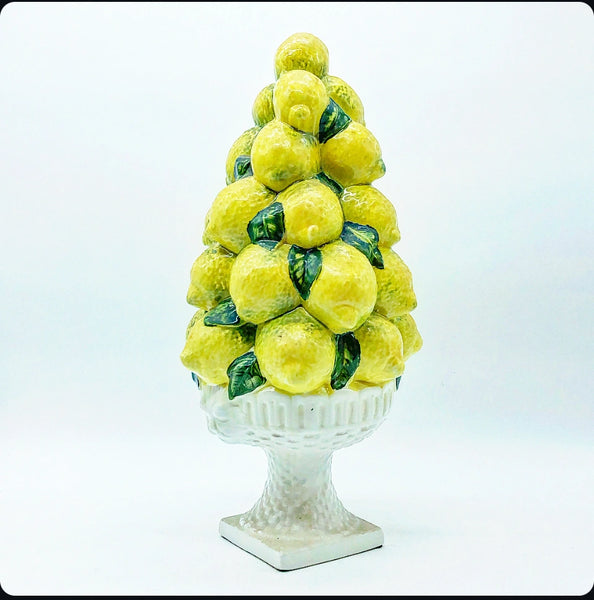 Vintage Italian Lemon Topiary  with Lion Heads Detail