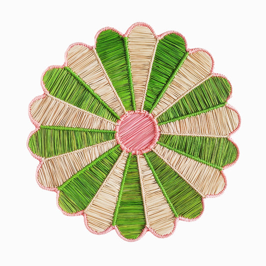 Placemat Green/Pink - Set of 4