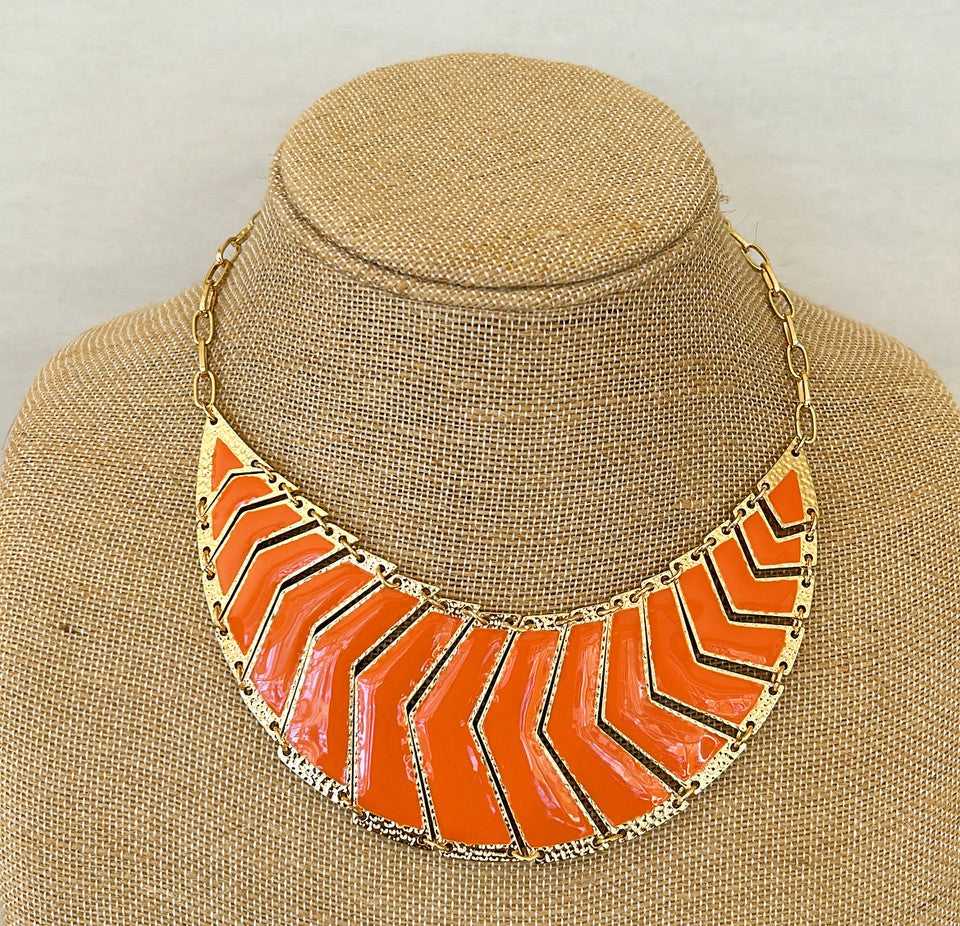 Late statement necklace signed by Amrita Singh.