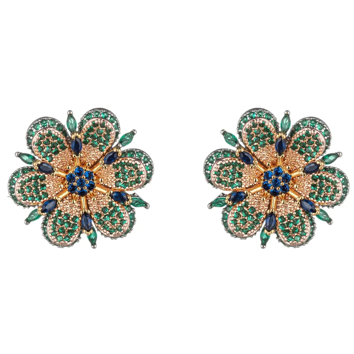 Green Cubic Zirconia Crystal Drop Earrings! In a stunning green color, these earr