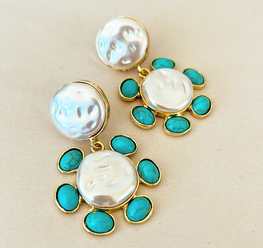 Fabulous statement size pierced earrings -