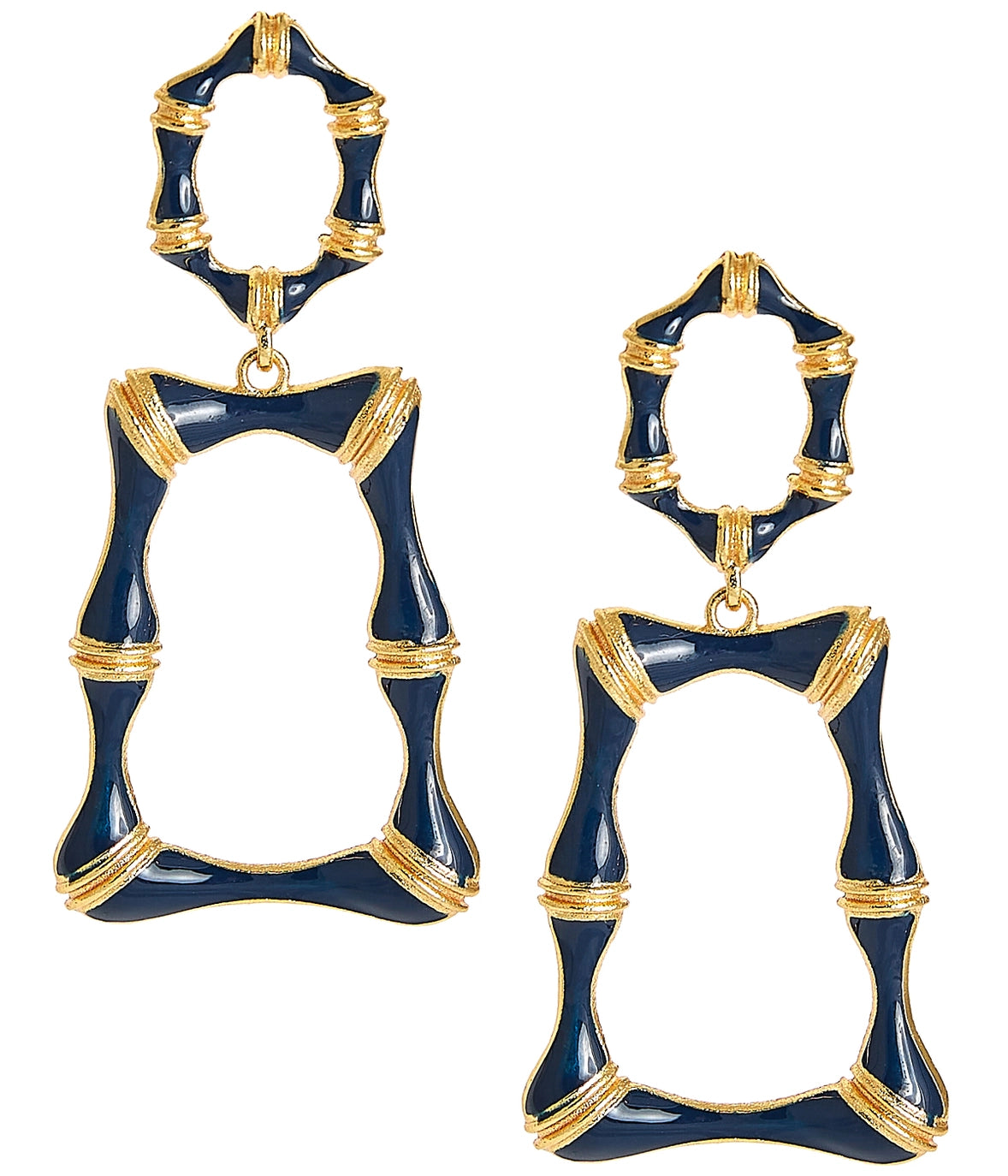 Enamel Bamboo Earring