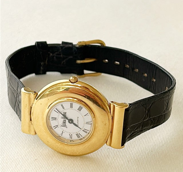 Vintage 80s Neiman Marcus brand lady’s wrist watch.