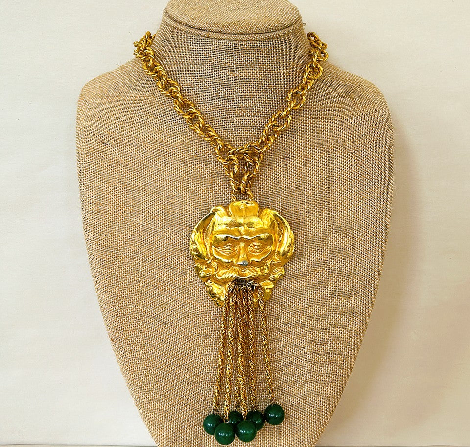 Extremely rare signed Judith Leiber vintage statement necklace.