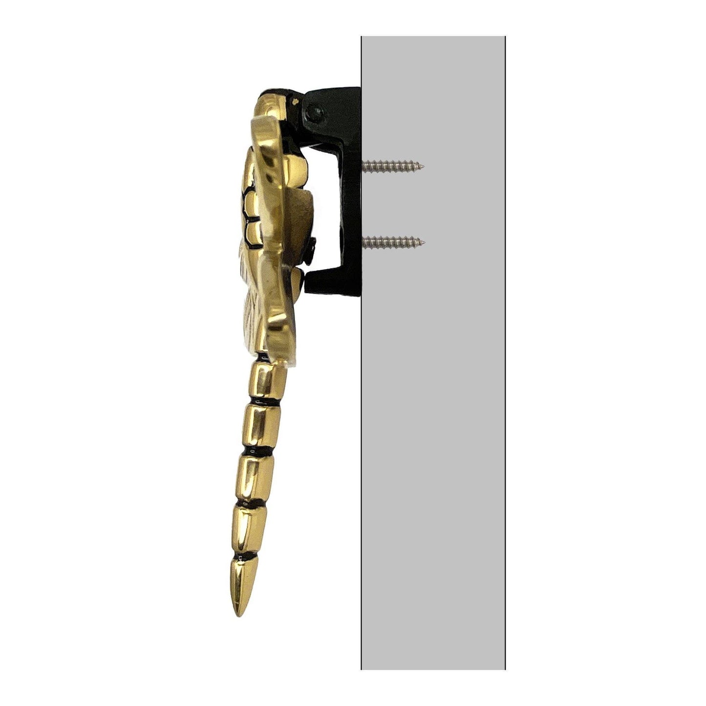 Dragonfly Door Knocker: 4.5H x 6.25W / Brass