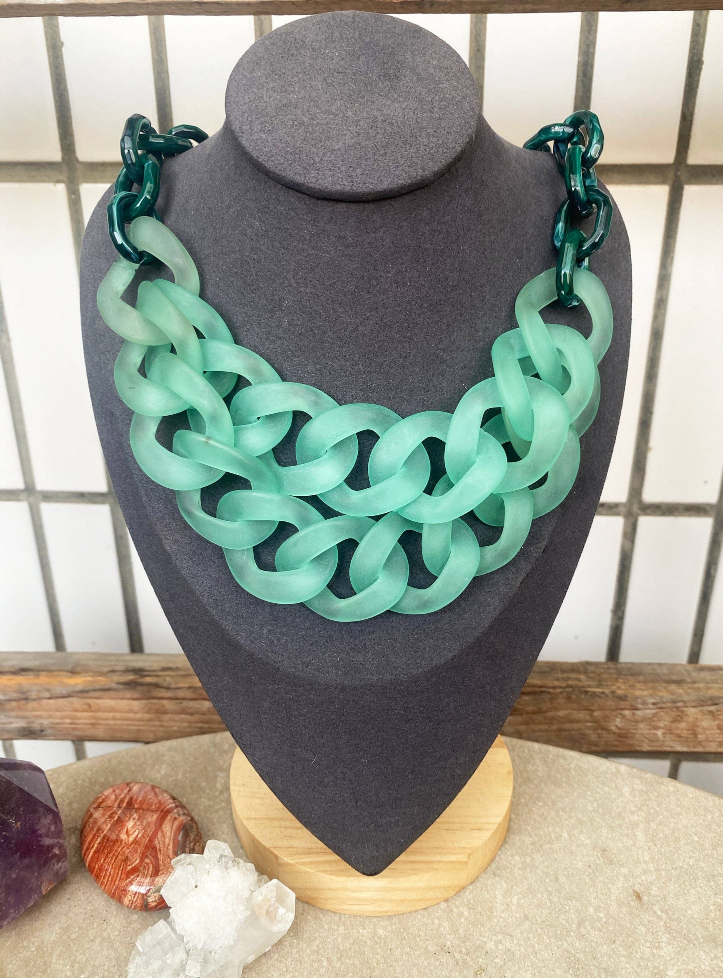 Infinite Colors Ivy Necklace -  Teal Ivy Green