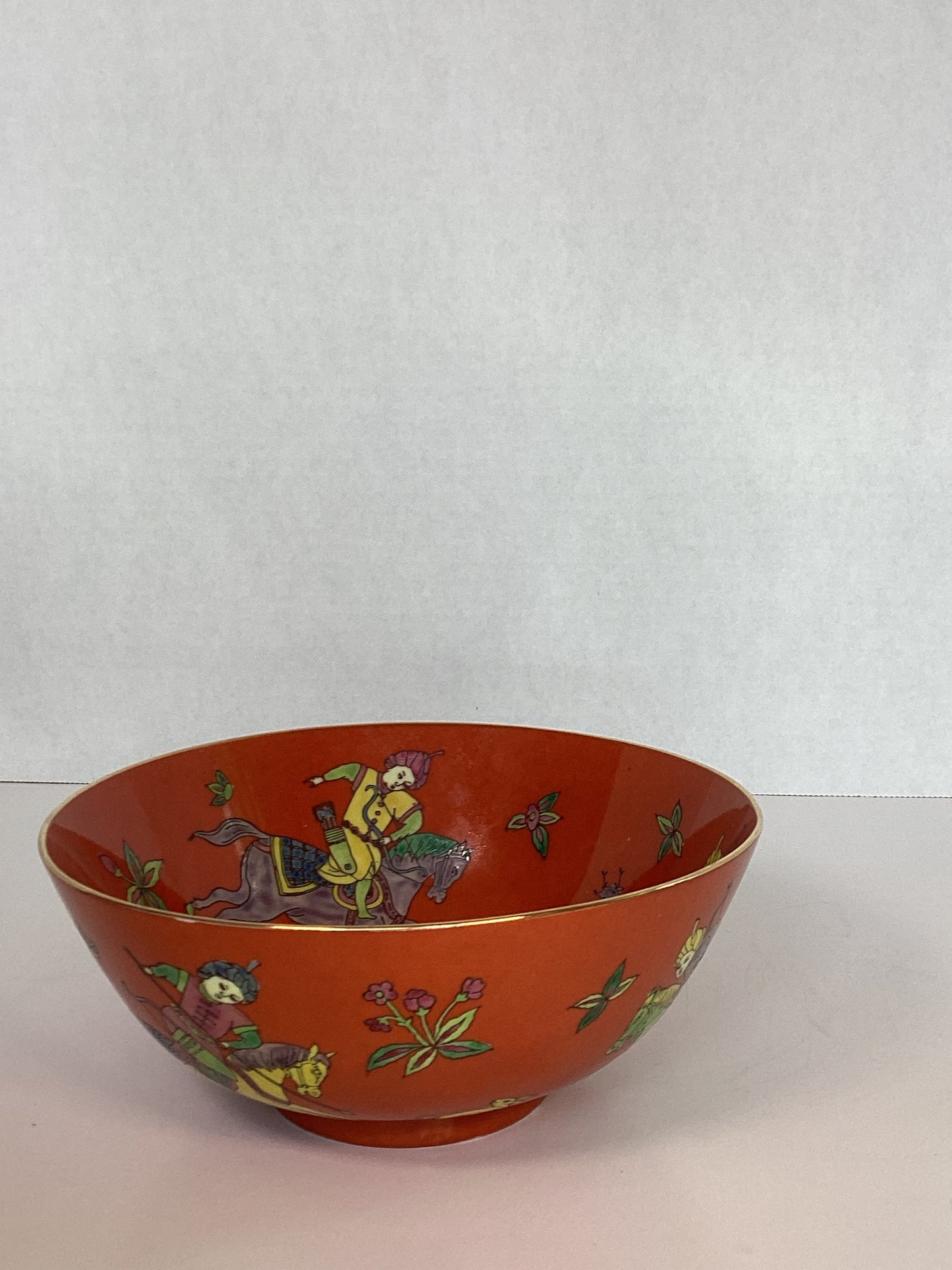 Seymour Mann Hunting Porcelain Bowl