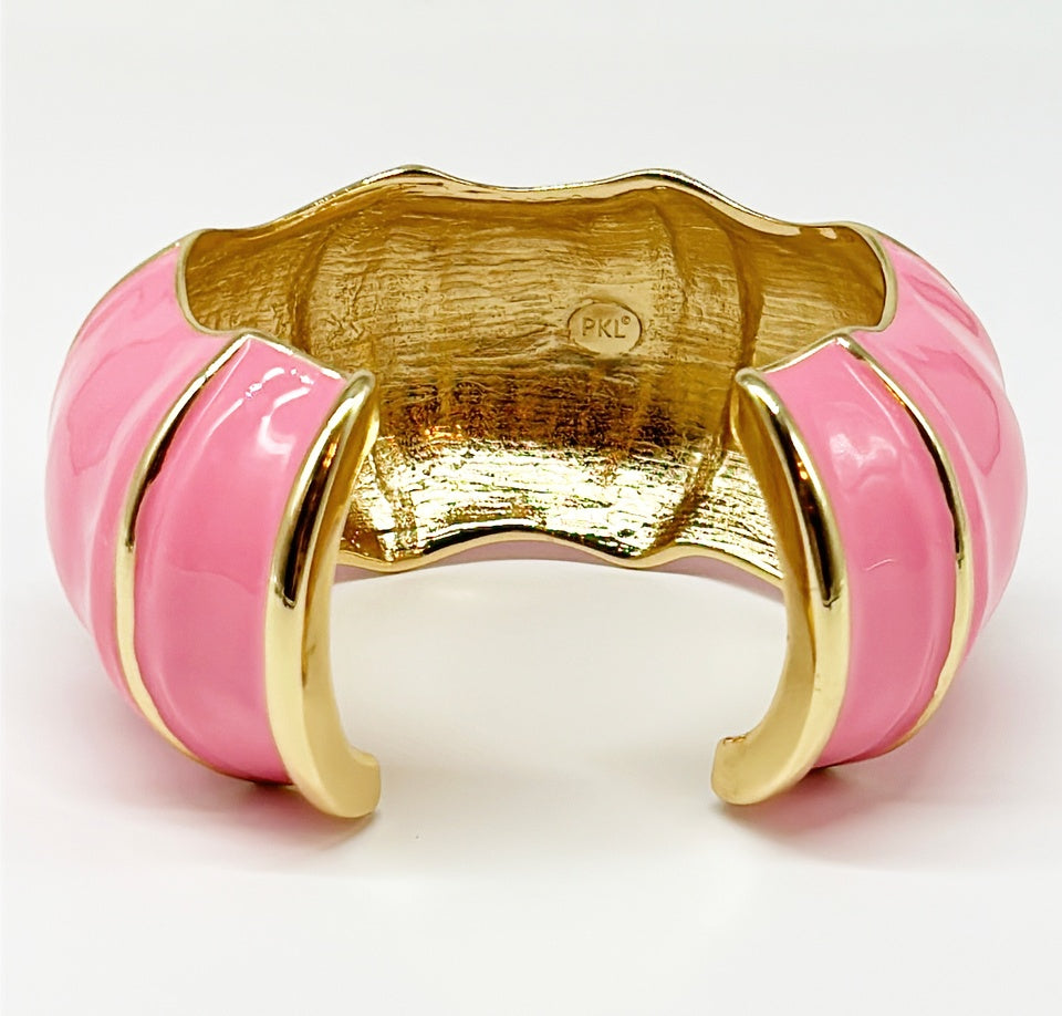 "The Lilly" Bamboo Cuff - Pink