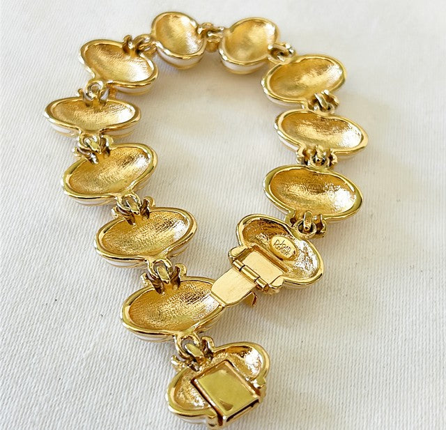 Vintage 90s signed Joan Rivers designer link bracelet
