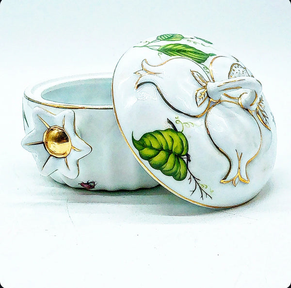 Beautiful Porcelain Box w/ Floral Motif