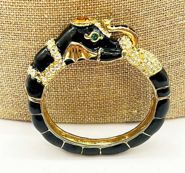 Fabulous vintage elephant statement bracelet.