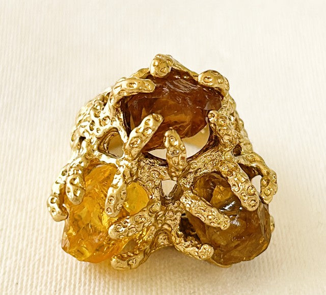 Extra large statement cocktail ring.