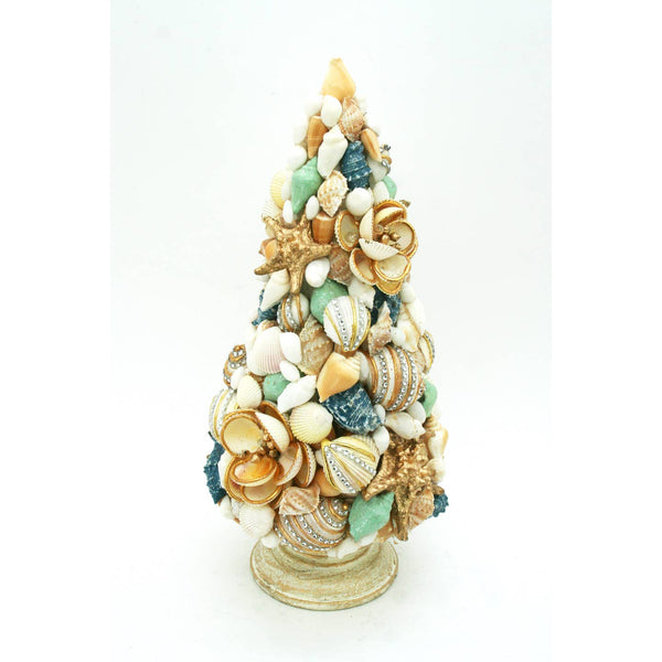 Blue Jeweled Seashell Tree