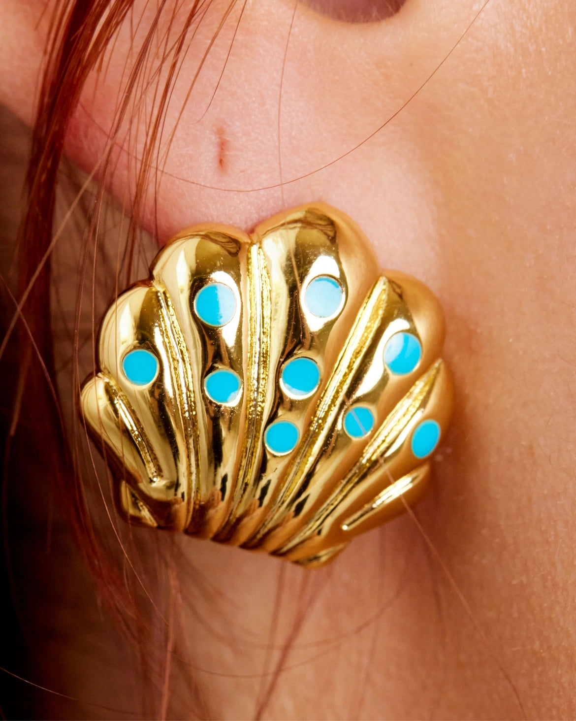 Turquoise Shell Earrings