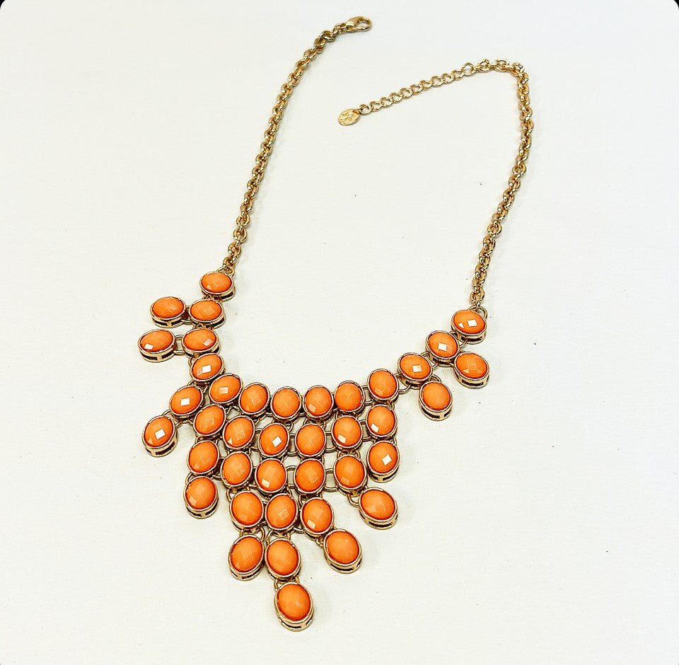 Ann Taylor statement bibb style necklace.