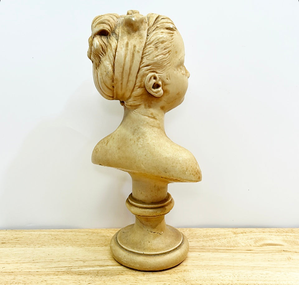 Larger size vintage girl bust.