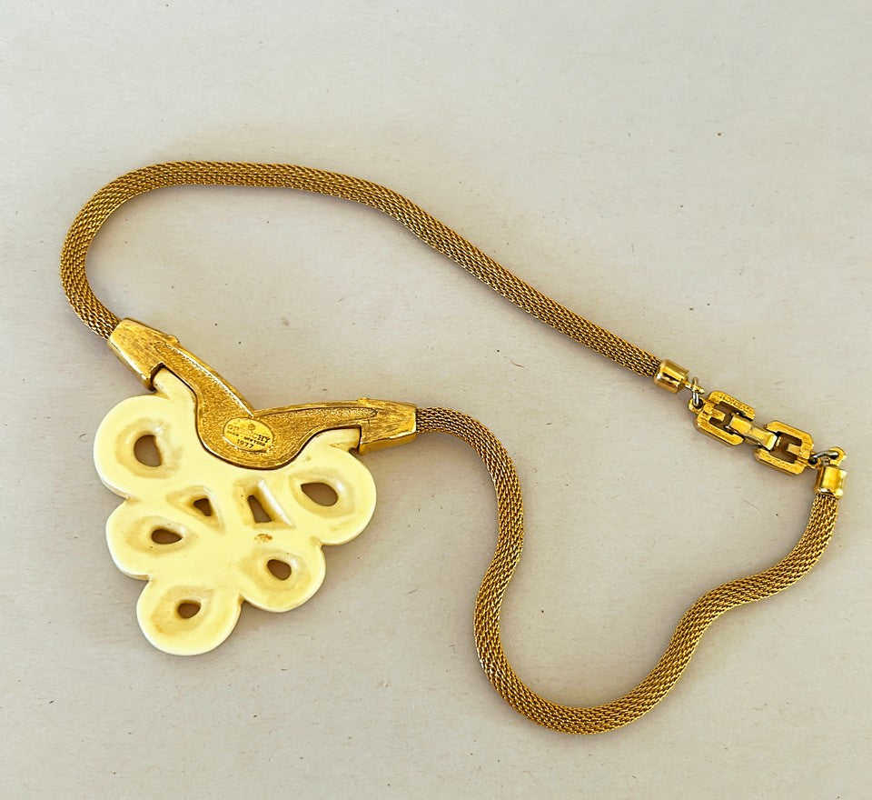Rare signed Givenchy 1970s designer necklace