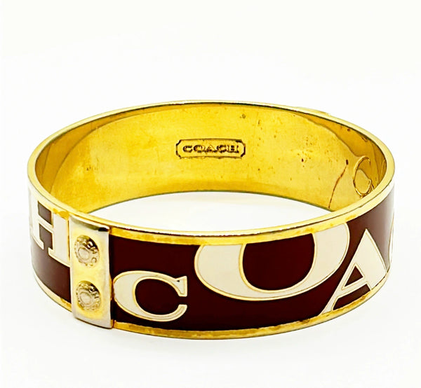 Vintage classic Coach logo style bangle bracelet