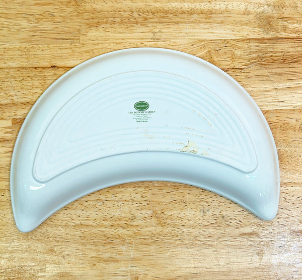 Crescent shaped salad plate by Portmeirion