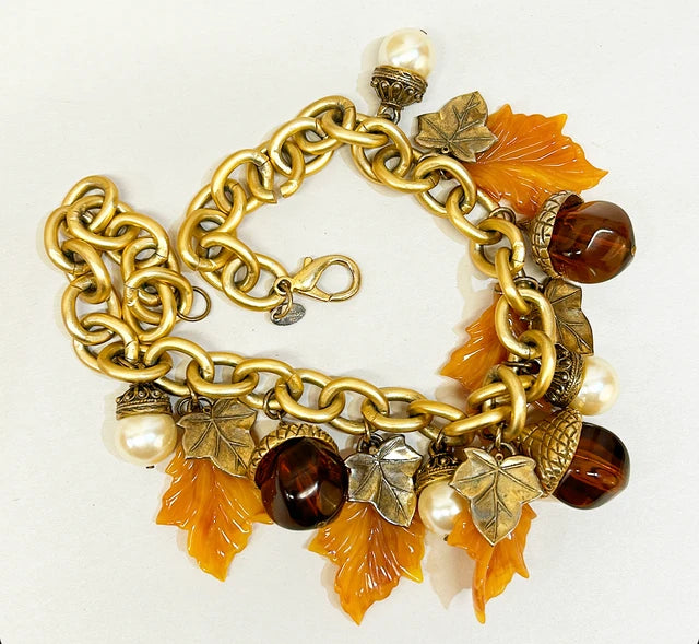 Vintage designer Les Bernard chunky statement necklace