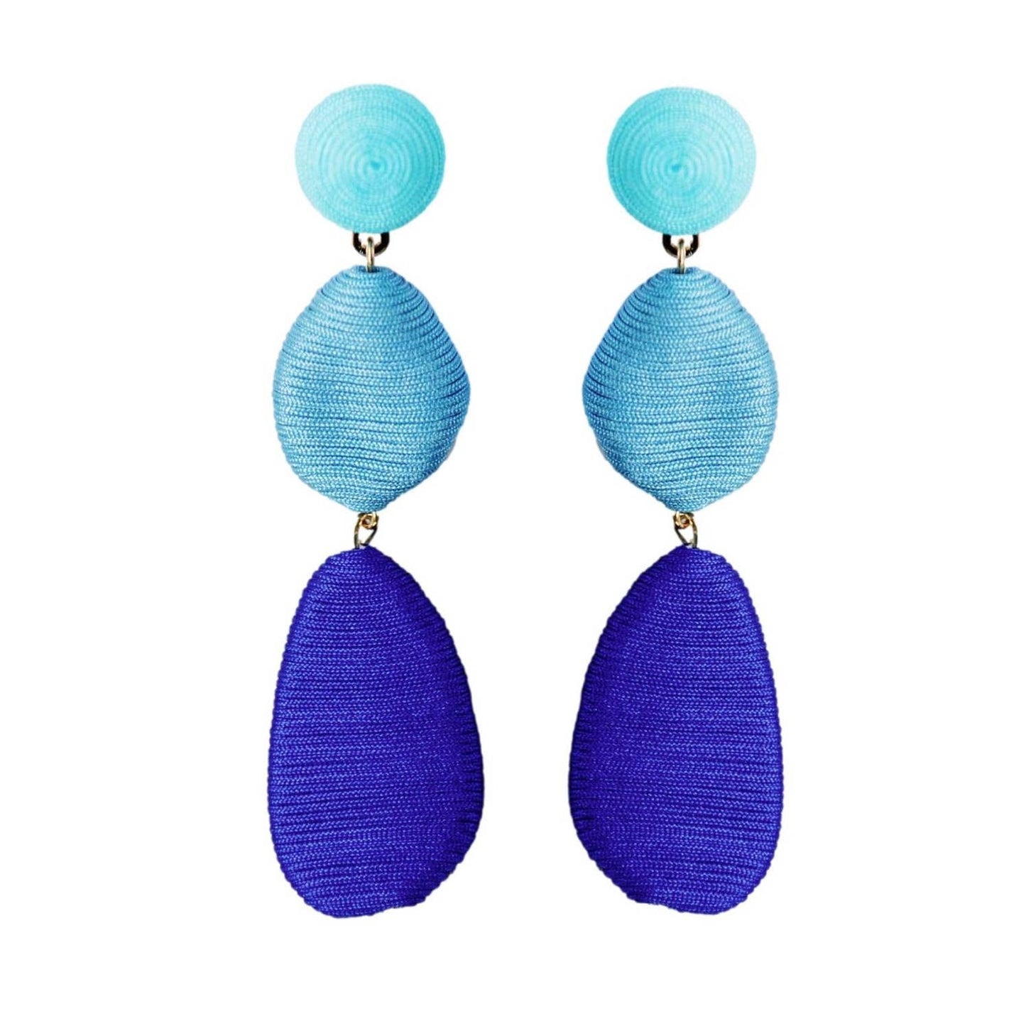 Blue Ombre  Drop Earrings
