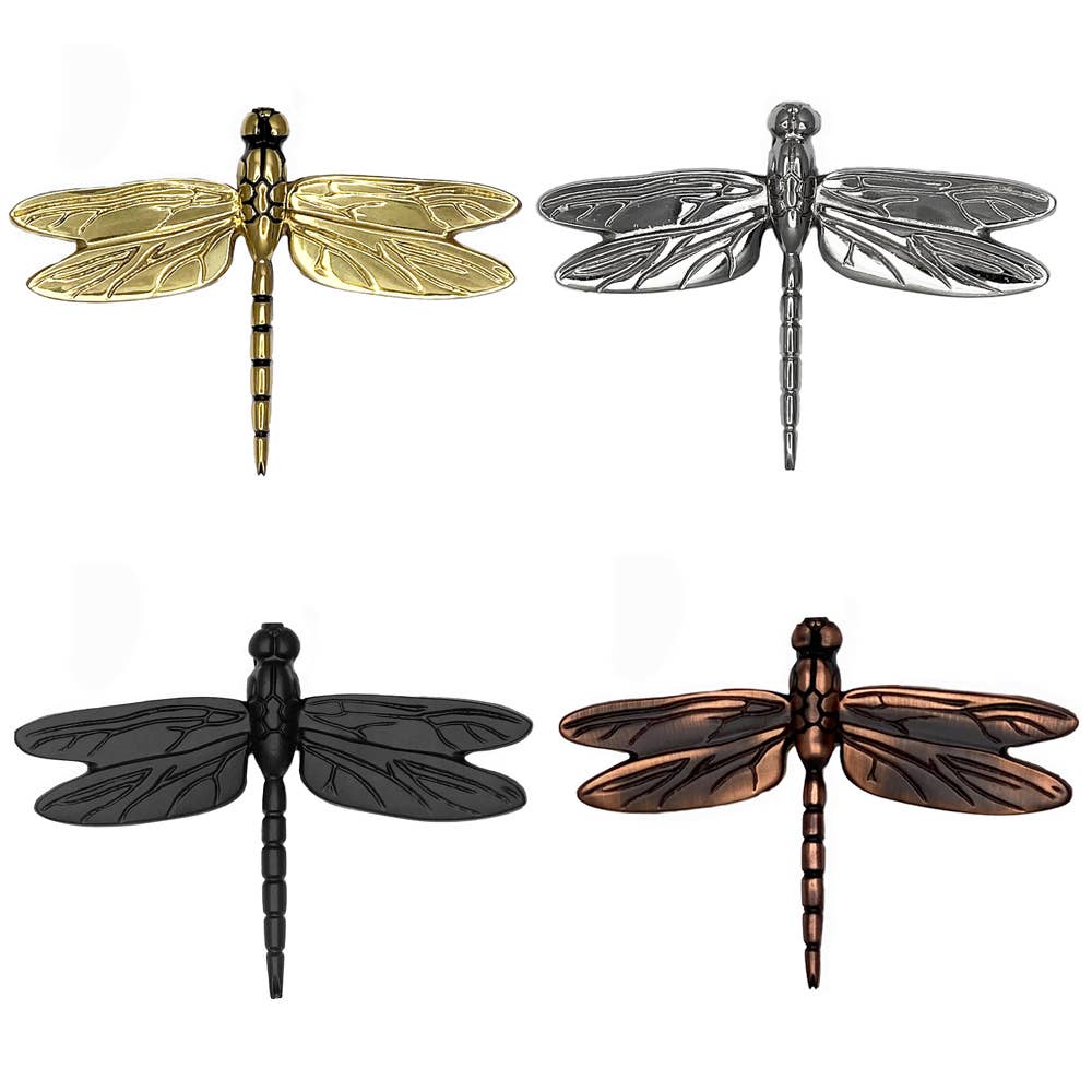 Dragonfly Door Knocker: 4.5H x 6.25W / Brass