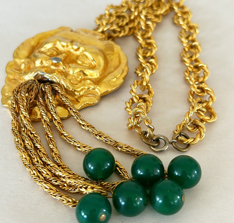 Extremely rare signed Judith Leiber vintage statement necklace.