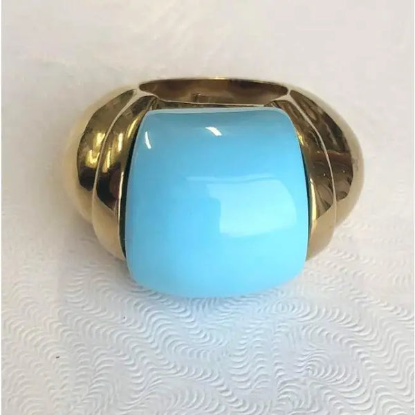 Art Deco Cocktail Gold Ring