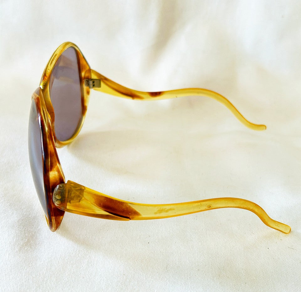 Fabulous vintage 1970s large scale sunglasses